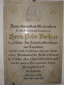 Gedenkstein in Taxenbach